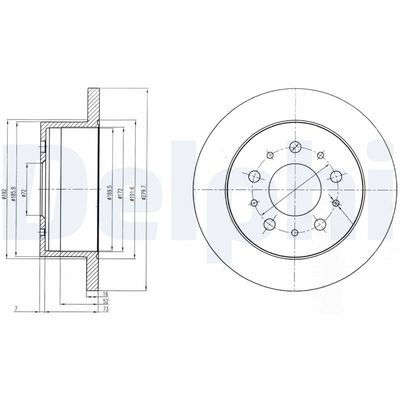 Brake Disc DELPHI BG4061