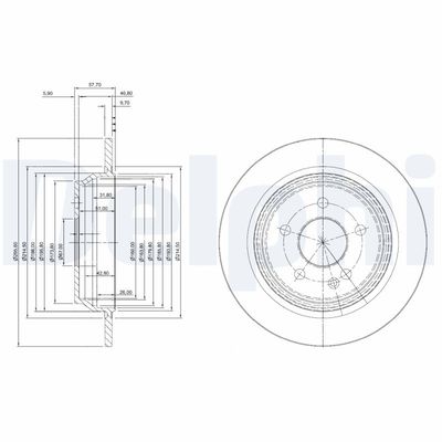 Brake Disc DELPHI BG4063C