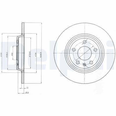 Brake Disc DELPHI BG4081