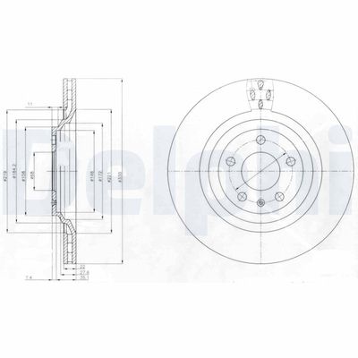 Brake Disc DELPHI BG4087