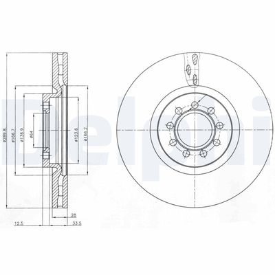 Brake Disc DELPHI BG4101