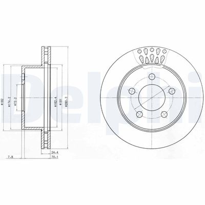 Brake Disc DELPHI BG4103