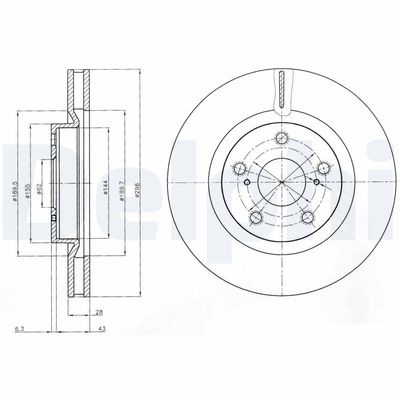 Brake Disc DELPHI BG4114