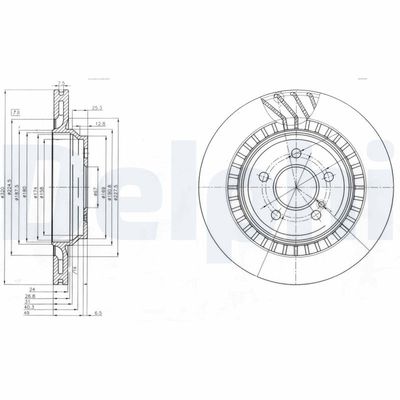 Brake Disc DELPHI BG4144