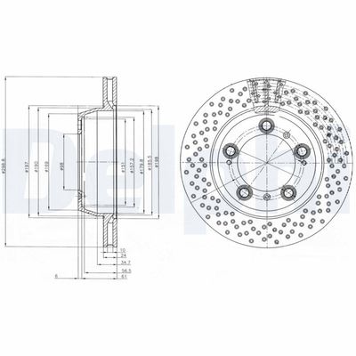 Brake Disc DELPHI BG4151