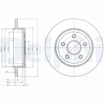 Brake Disc DELPHI BG4160