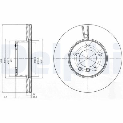 Brake Disc DELPHI BG4172