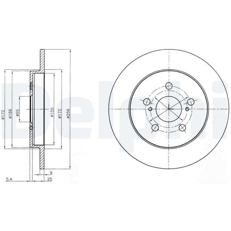 DELPHI BG4201C Brake Disc