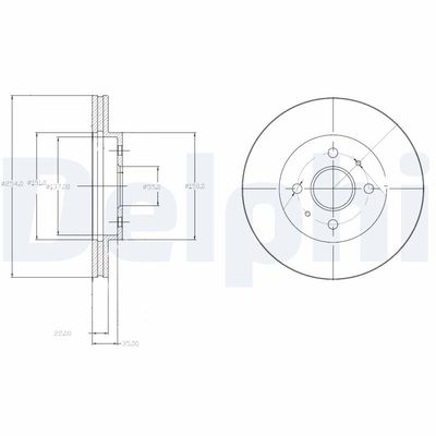 Brake Disc DELPHI BG4213