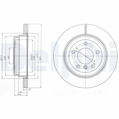 Brake Disc DELPHI BG4243C