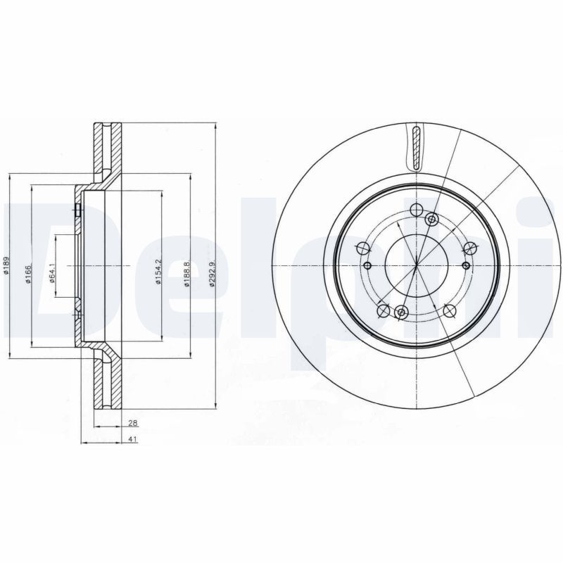 DELPHI BG4250 Brake Disc