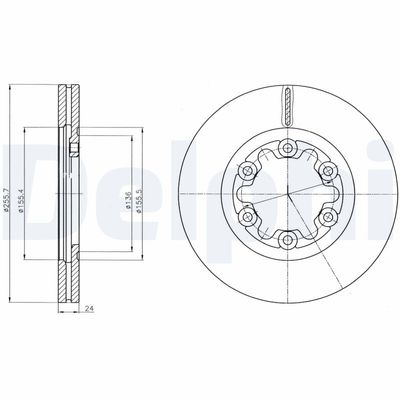 Brake Disc DELPHI BG4319