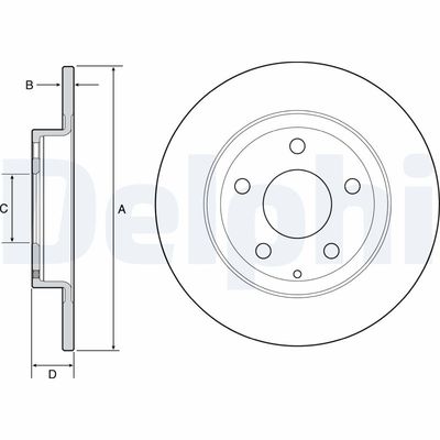 Brake Disc DELPHI BG4534