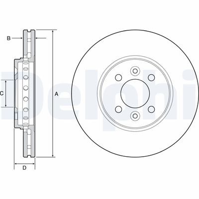 Brake Disc DELPHI BG4536