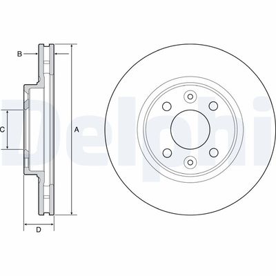 Brake Disc DELPHI BG4570