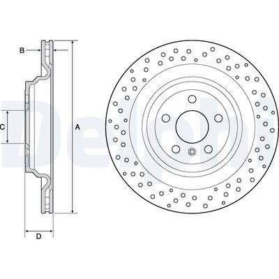 Brake Disc DELPHI BG4699C