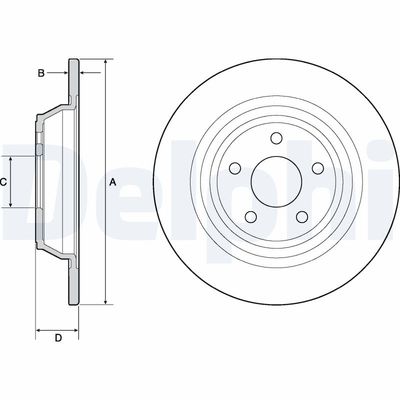 Brake Disc DELPHI BG4703C