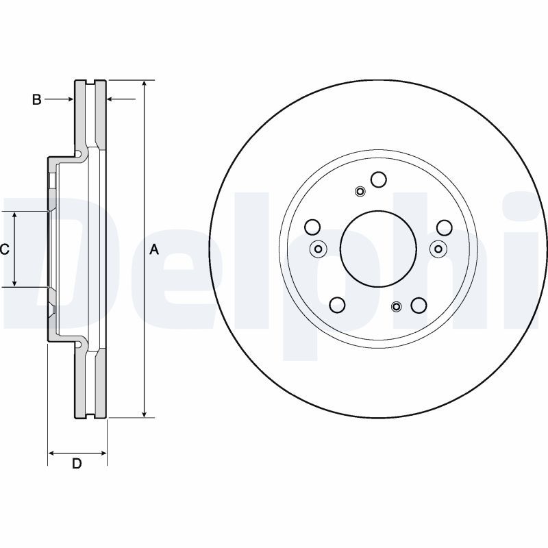 DELPHI BG4741C Brake Disc