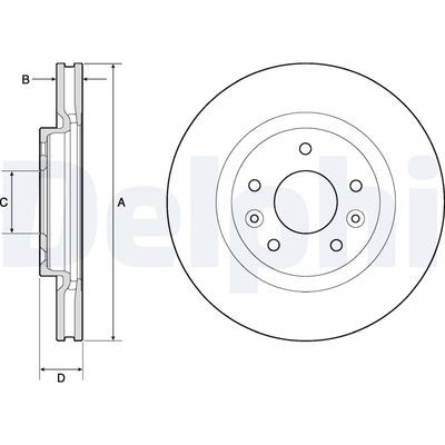 Brake Disc DELPHI BG4770C