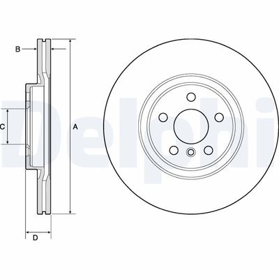 Brake Disc DELPHI BG4780C