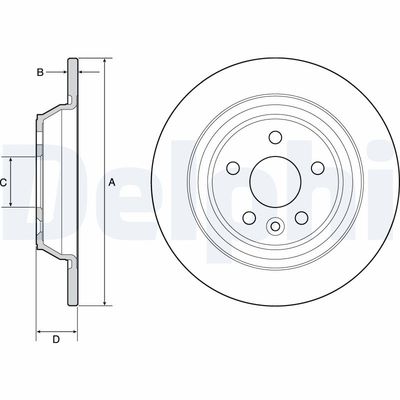 Brake Disc DELPHI BG4804C