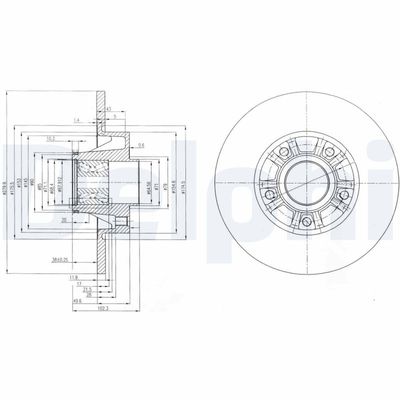 Brake Disc DELPHI BG9031RSC