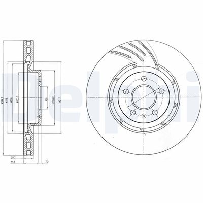 Brake Disc DELPHI BG9052