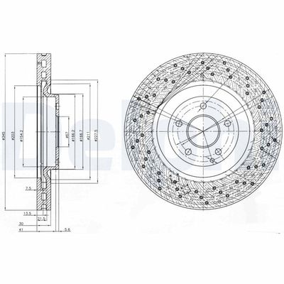 Brake Disc DELPHI BG9876