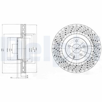 Brake Disc DELPHI BG9878