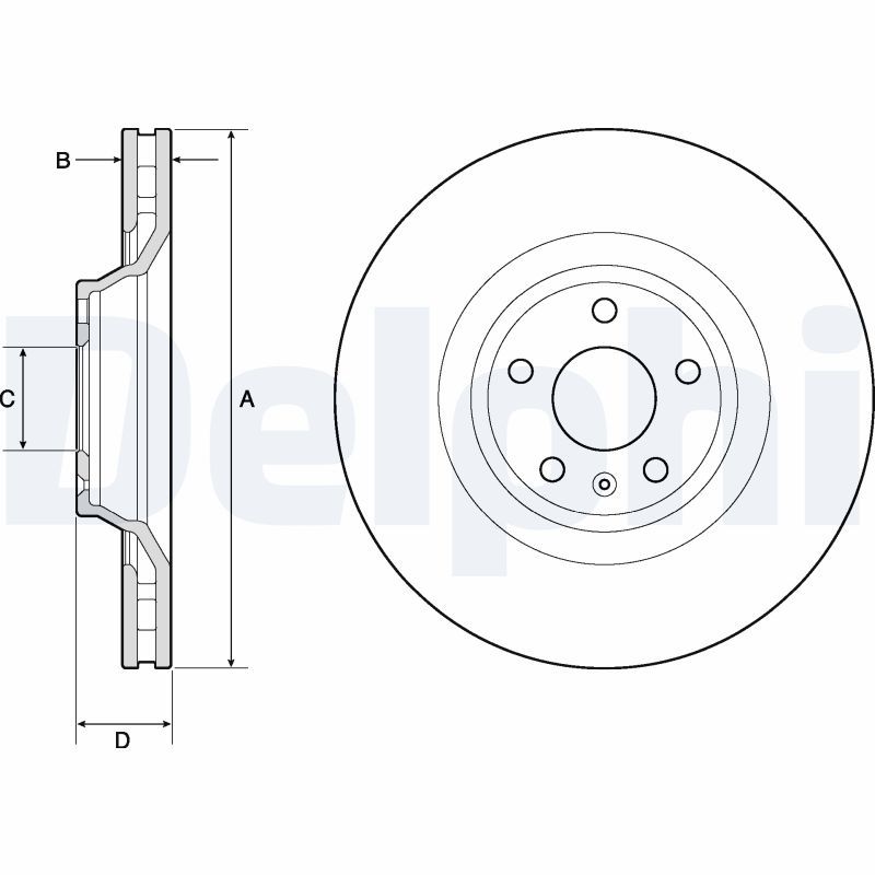 DELPHI BG9955 Brake Disc