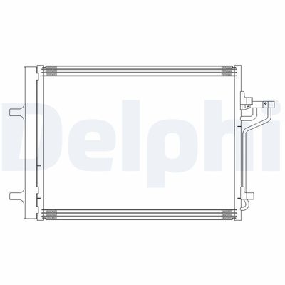 Condenser, air conditioning DELPHI CF20311