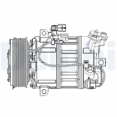 Compressor, air conditioning DELPHI CS20477