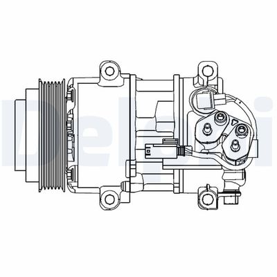 Compressor, air conditioning DELPHI CS20499