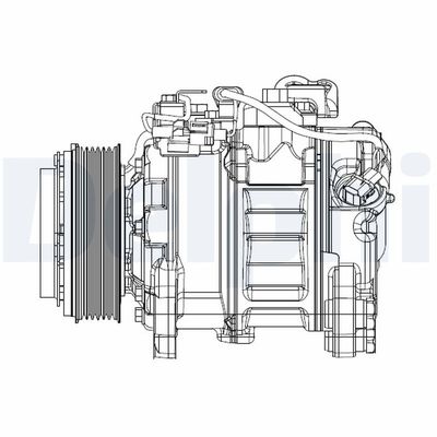 Compressor, air conditioning DELPHI CS20501