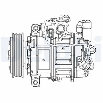 Compressor, air conditioning DELPHI CS20504