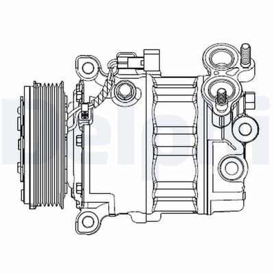 Compressor, air conditioning DELPHI CS20512