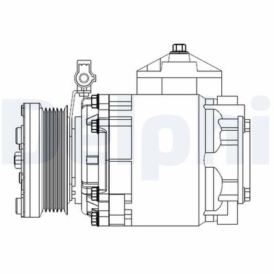 Compressor, air conditioning DELPHI CS20525
