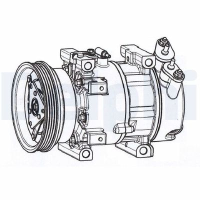 Compressor, air conditioning DELPHI CS20533