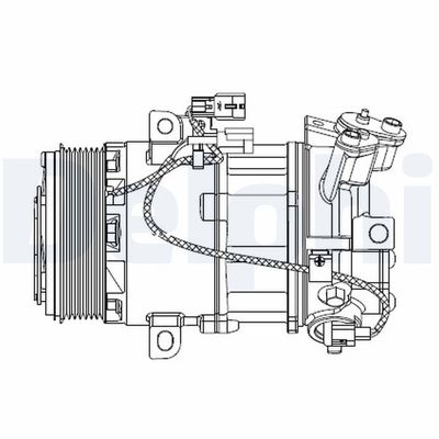 Compressor, air conditioning DELPHI CS20550