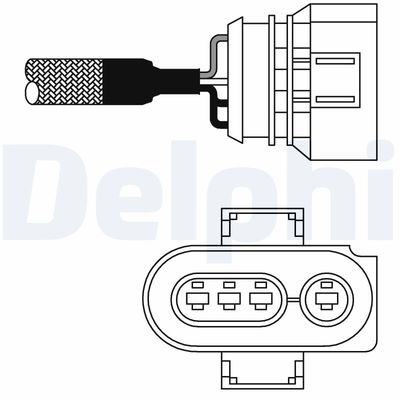 Lambda Sensor DELPHI ES10977-12B1