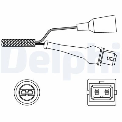 Lambda Sensor DELPHI ES11000-12B1