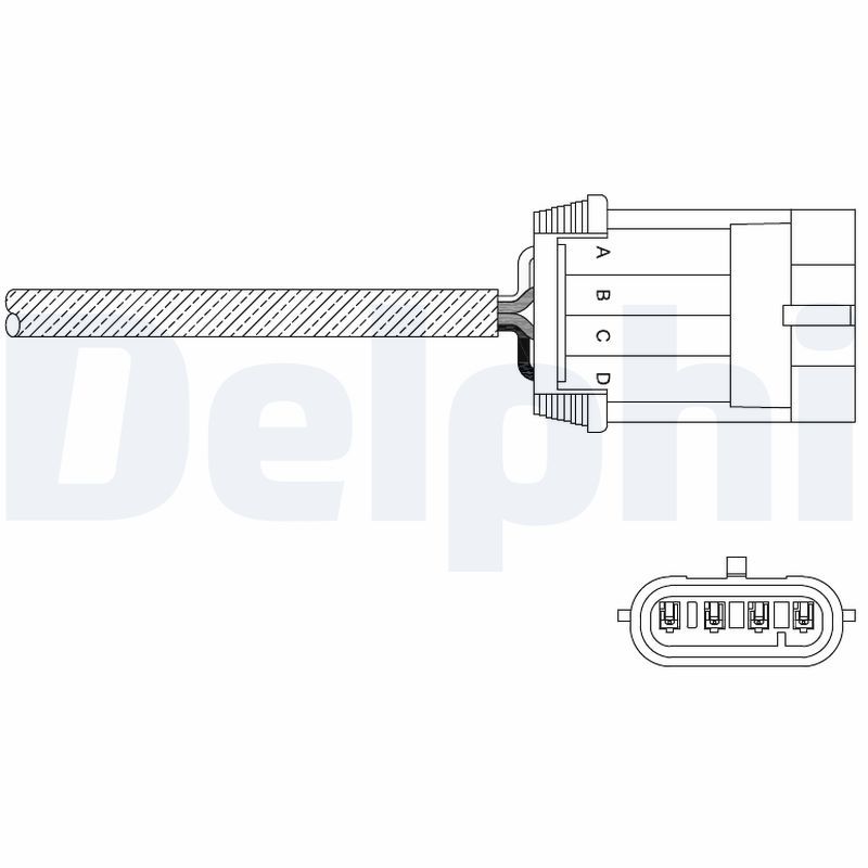 DELPHI ES11049-12B1 Lambda Sensor