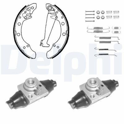 Brake Shoe Set DELPHI KP1132