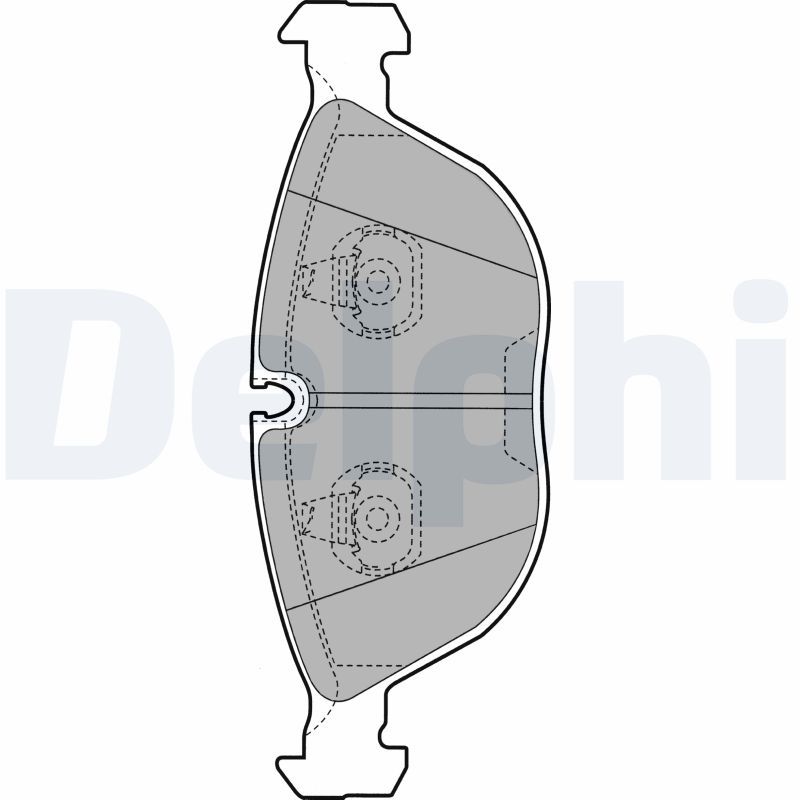 DELPHI LP1002 Brake Pad Set, disc brake