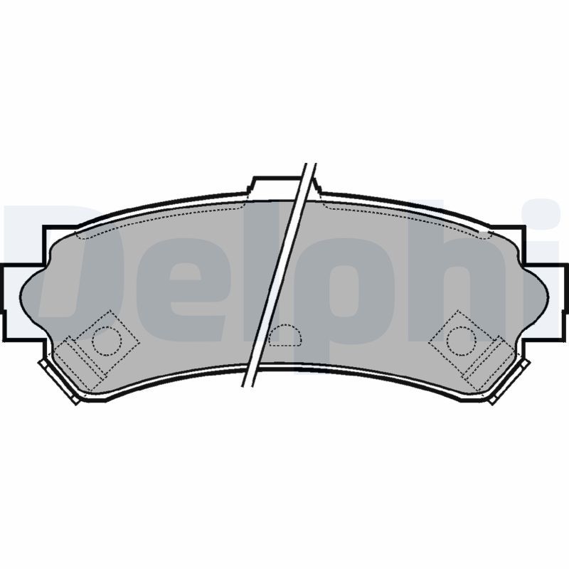 DELPHI LP1012 Brake Pad Set, disc brake