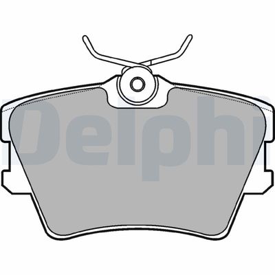 Brake Pad Set, disc brake DELPHI LP1019