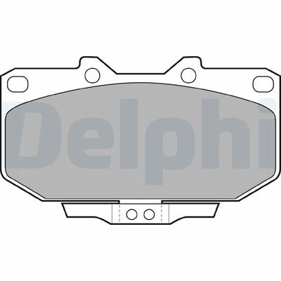 Brake Pad Set, disc brake DELPHI LP1056