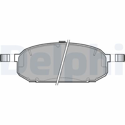 Brake Pad Set, disc brake DELPHI LP1066