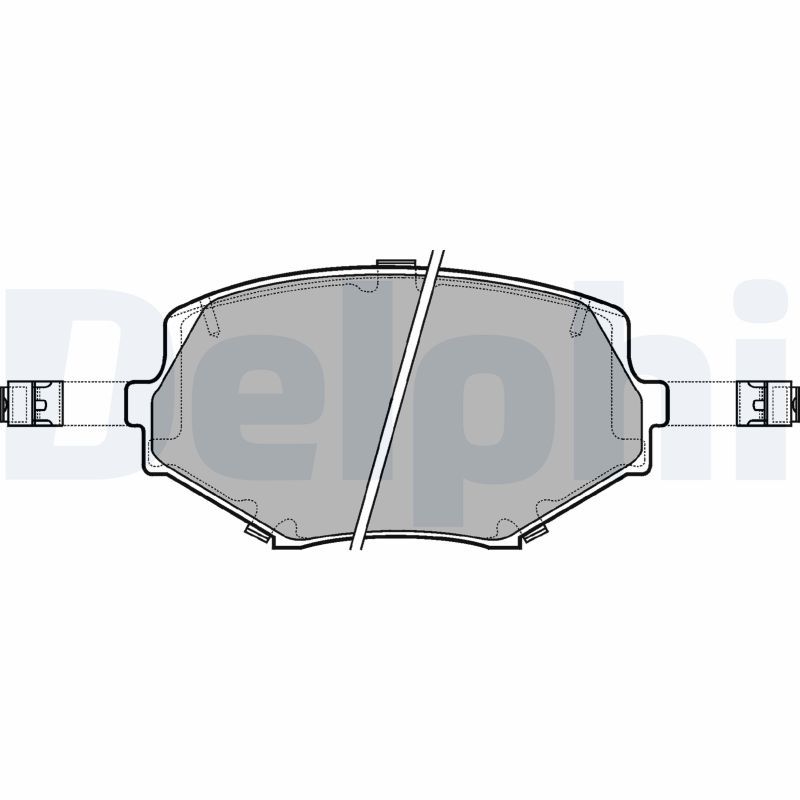 DELPHI LP1074 Brake Pad Set, disc brake