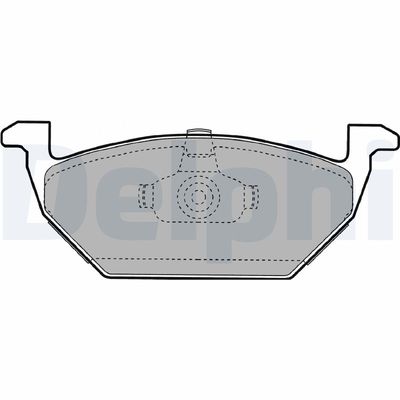 Brake Pad Set, disc brake DELPHI LP1104